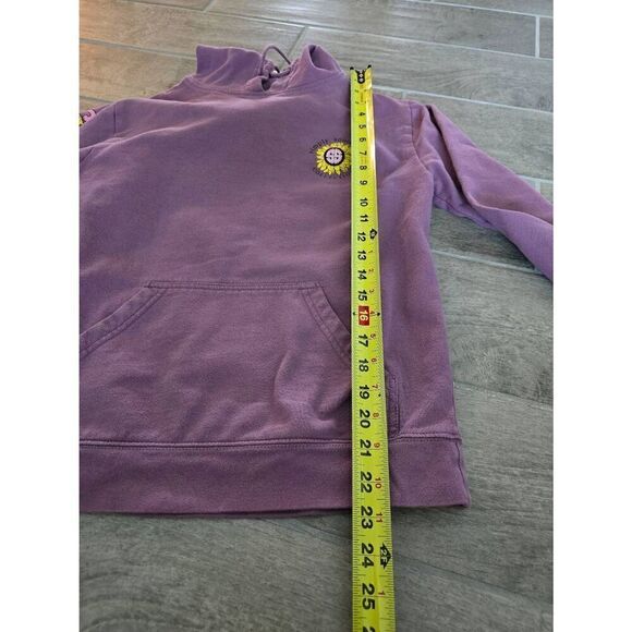 Simply Southern Pullover Hoodie Sweatshirt Purple Sunflowers Dog Camper Size Sma - Picture 2 of 7